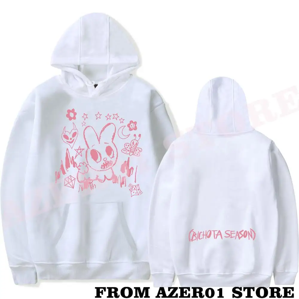 Karol G Bichota Season Bunny Tour Merch Hoodies Winter Men/Women Hooded Sweet Streetwear Long Sleeve Sweatshirt