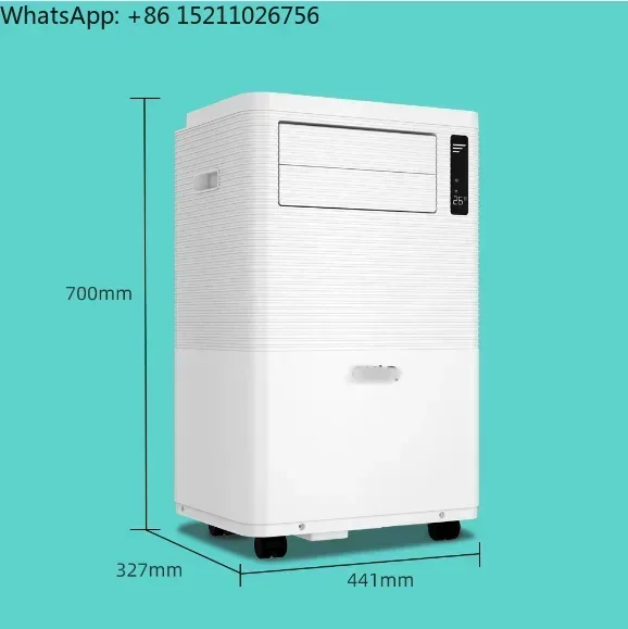 Portable AC 9000btu 220V R410a White Color Eco 1hp Mobile Aircon Cooling Only Small Homeuse English Version