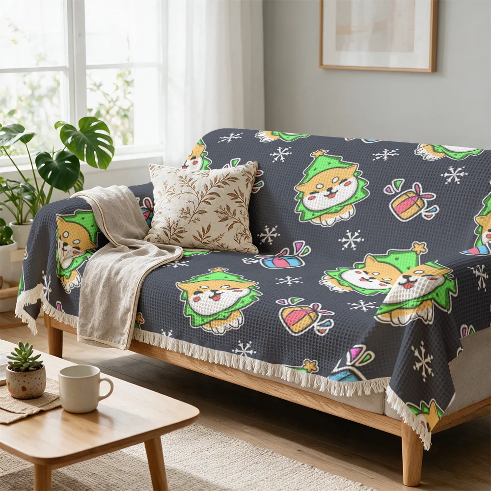Decorative Cute Cartoon Throw Blanket Sofa Couch Cover Cozy Throw Nap Wrap for Living Room Home Decor Unique Gifts