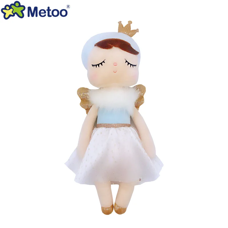 Metoo-Muñeca de peluche de serie completa para niños, juguete de peluche Original de Angela, con rizos, frutas de Ángel, vestido de boda, regalo para bebés