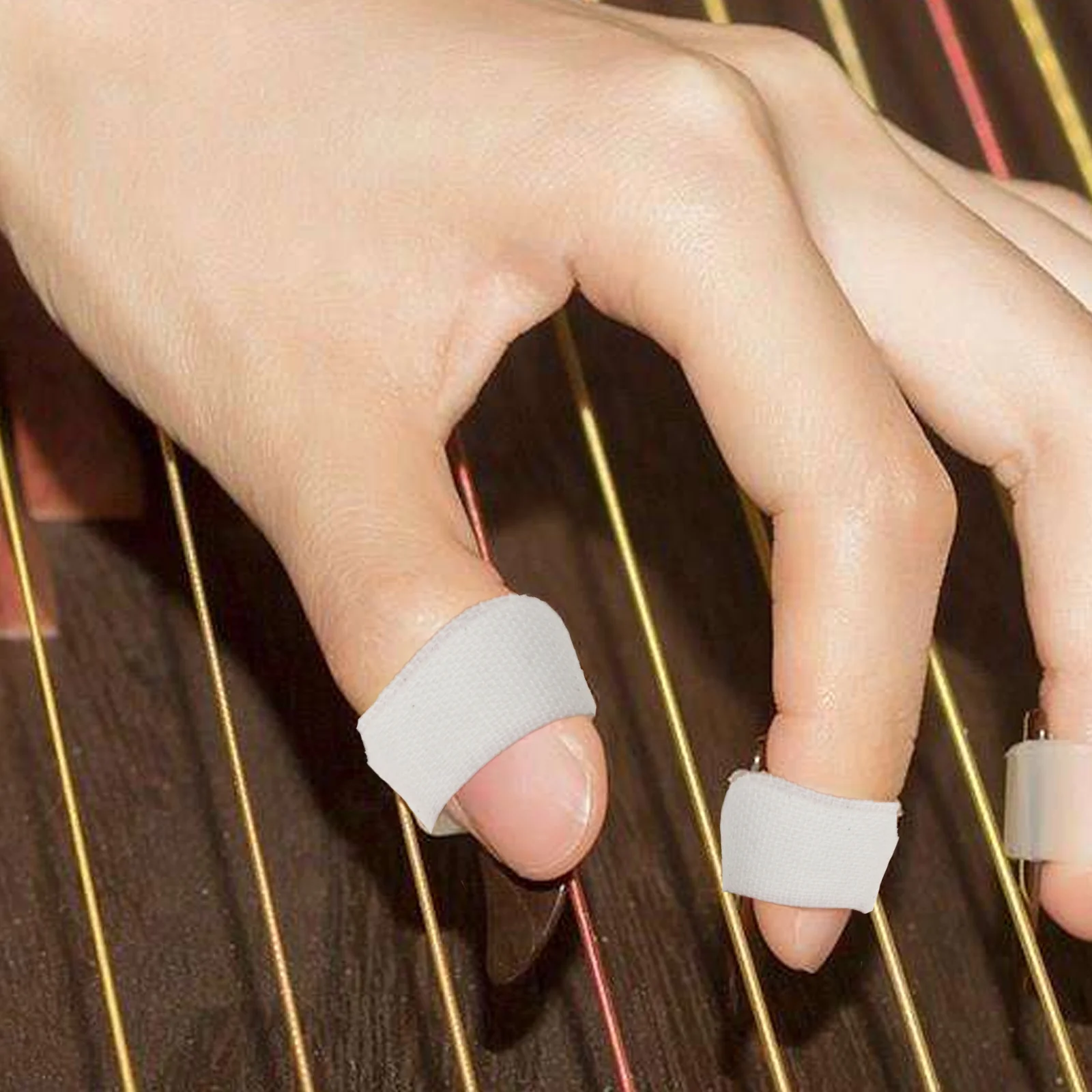 

2 Pcs Guzheng Tape Duct Adhesive Tapes Finger for Pipa Sports Protective Thin Transparent
