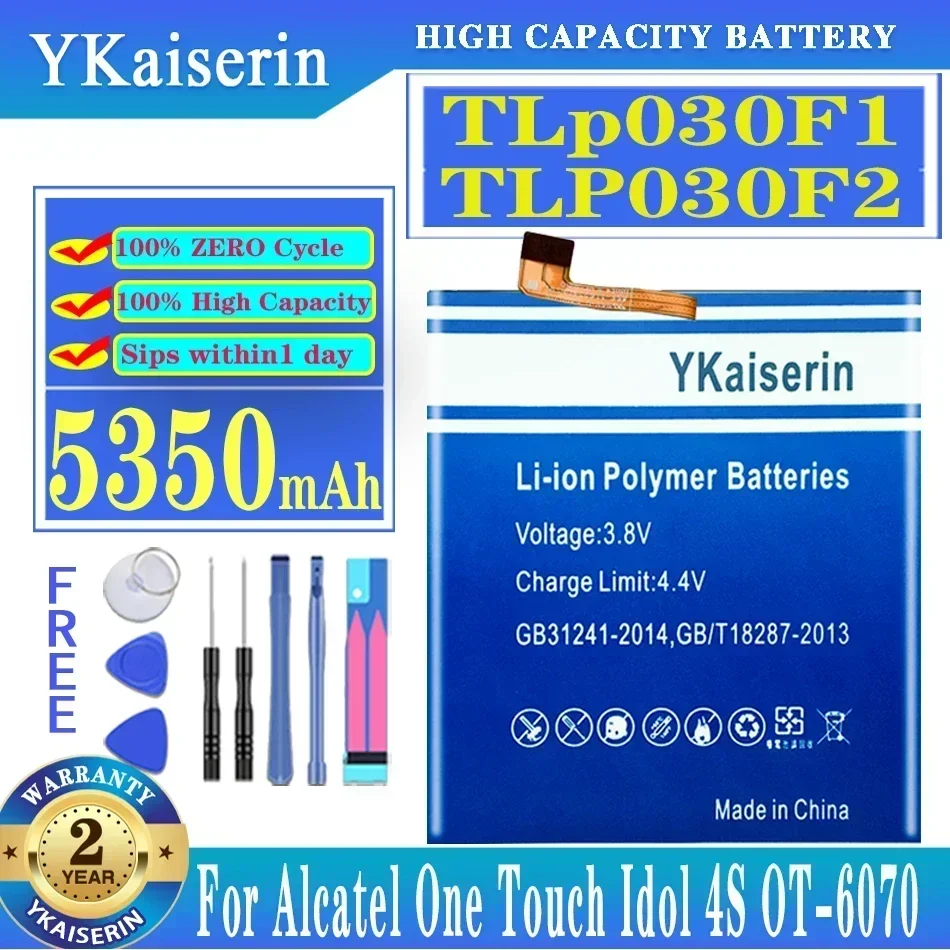 5350mah Tlp030f2 Tlp030f1 Battery for Blackberry Tcl Alcatel One Touch Idol 4s Ot-6070 Ot-6070k Ot-6070o Ot-6070y Dtek60