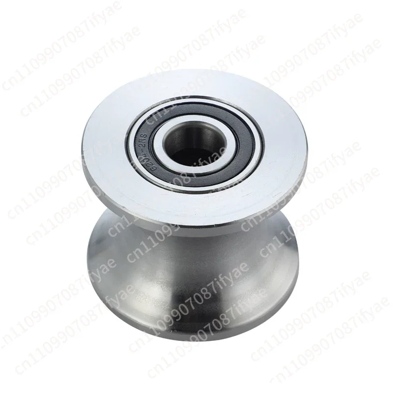Track guide wheel U-groove round tube pulley with bearing door and window push-pull wheel mechanical pulley with groove