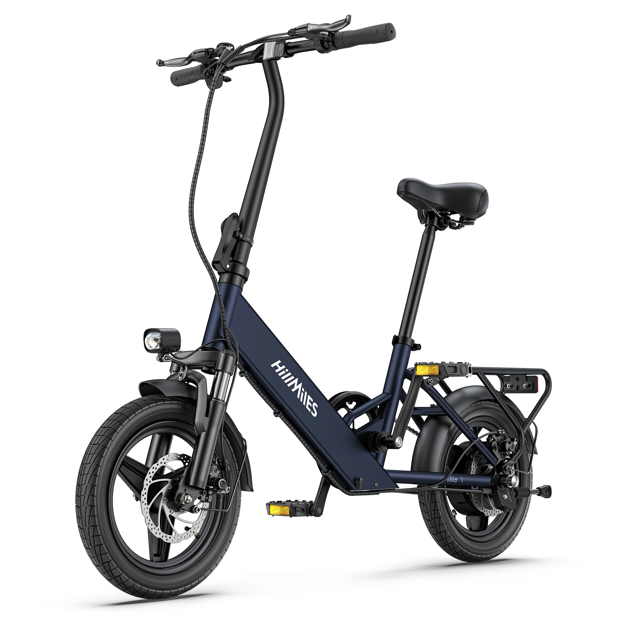 AliExpress NONE 36V 10.4Ah battery, 250W Foldable ebike, HillMiles Mile 1 adult E-bike 14-inch fat tire city ebike，Electric Bike