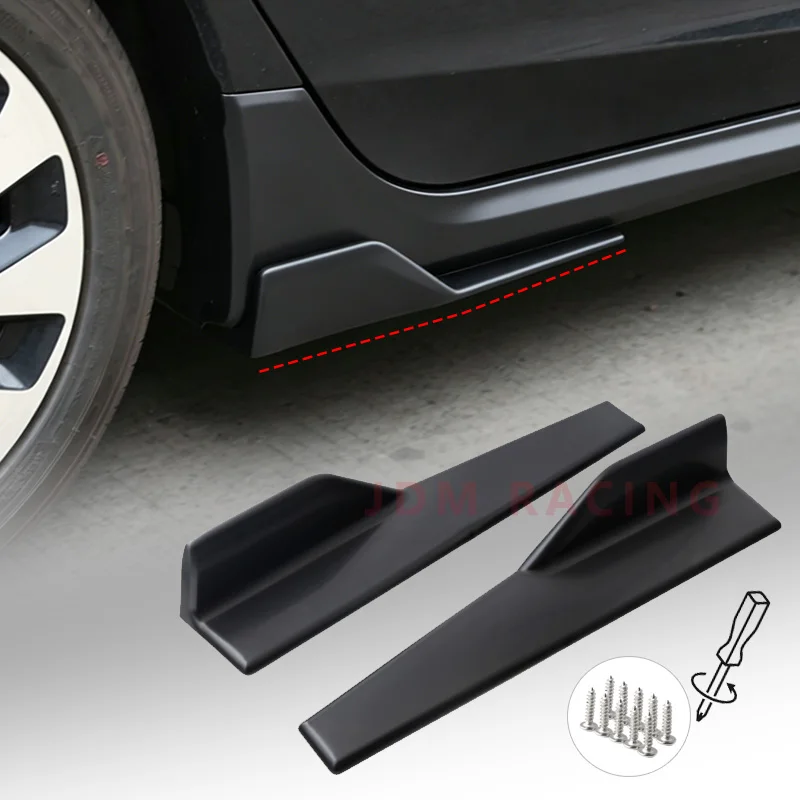 Auto-Seitenschweller-Splitter, Flügel, Canards, Diffusor, Spoiler, Antikollisions-Eckenschutz für Stoßstangen mit Schrauben