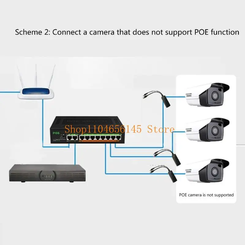 5asd 8-port Full-gigabit Poe Switch +2 Gigabit Uplink EN8850+IP858 VLAN Lsolation Maximum 115w Built-in Power Supply