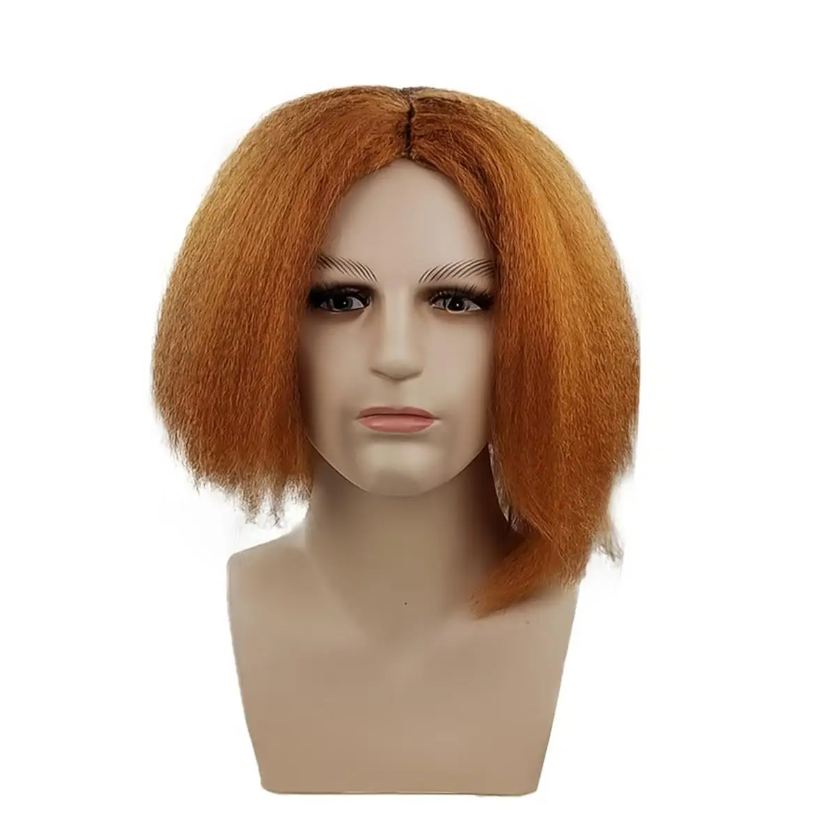 

Синтетический парик бренда Anxin: короткая пышная прическа коричневого цвета с пышными и слегка волнистыми прядями, подходит для повседневной носки или косплея, стиль на каждый день, очень универсальный.