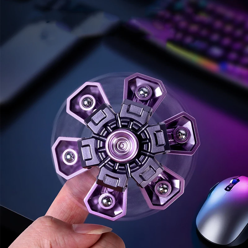 Blütenblatt Form Fingertip Gyro Mech Verformung Zappeln Spielzeug Hand Spinner Antistress Erwachsene Sensorischen Spielzeug Fidget Spinner Gyro Kinder Geschenke