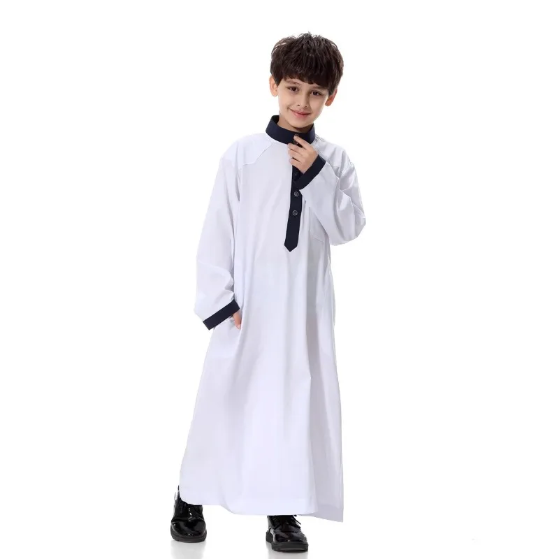 Paquistão menino roupas islâmicas abaya crianças jubah vestido muçulmano crianças jubba thobes índia kurta vestido árabe saudita kaftan CN-051