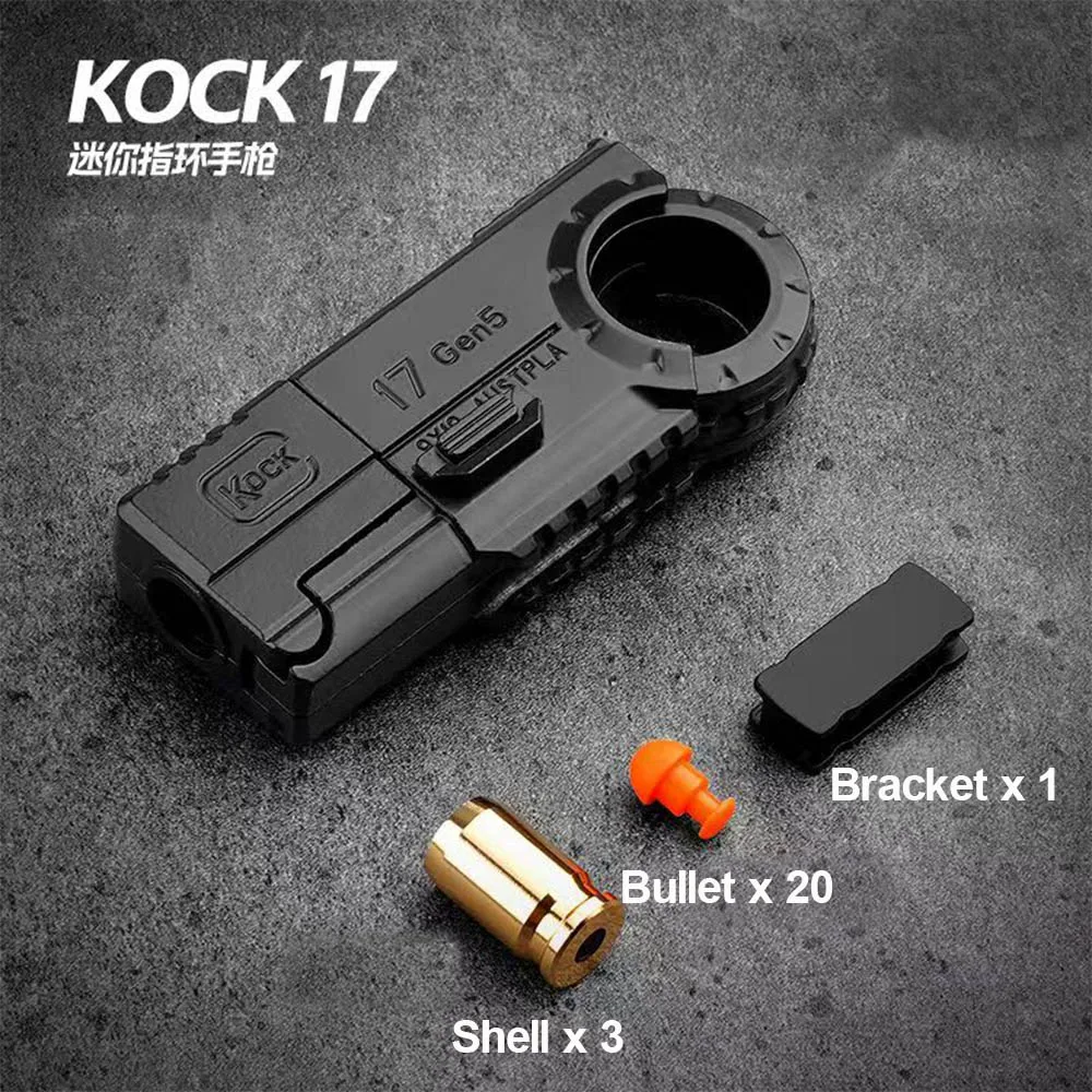 Fidget Toy Gun Toys EDC Ring Metal Toy para adultos decoraciones de escritorio regalo de Navidad Dropship