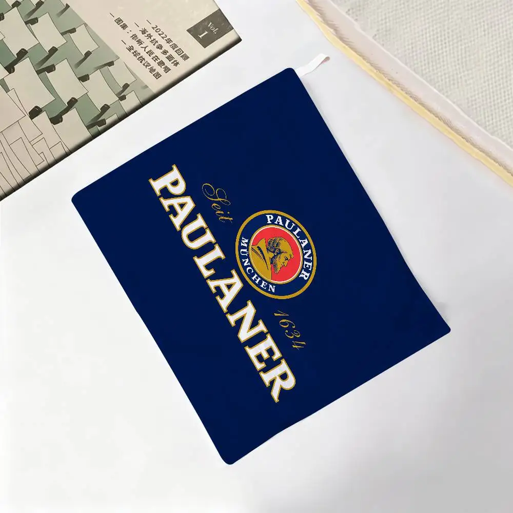 Paulaner Logo Soft Polyester Cotton Towel, Hanging Kitchen Style Hand Wiping Cloth for Restaurant Home 3