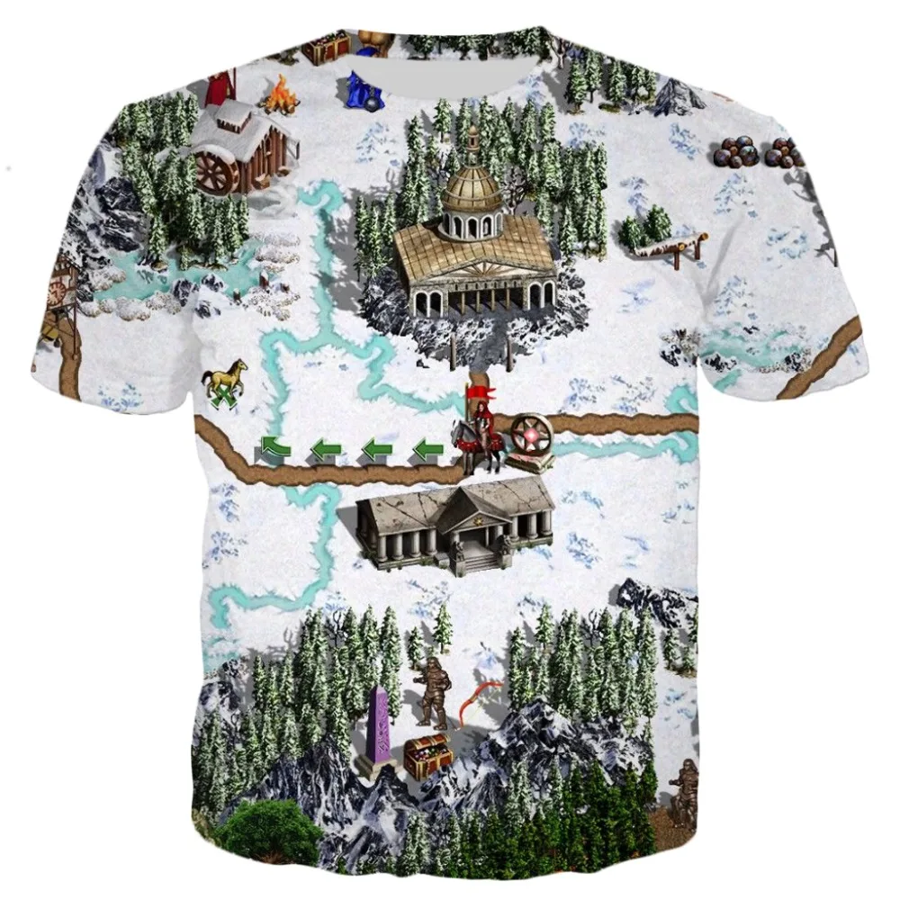 Personal Hero Might and Magic Game 3D HD Print Summer Boy T-shirt Fashionable Street Style Comfortable Oversized Short Sleeve