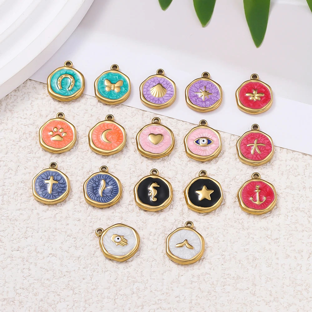 

2Pcs/Pack 304 Stainless Steel 4 Styles Butterfly Bee Shape Pendants for DIY Women Earring Necklace Jewelry Making Supplies