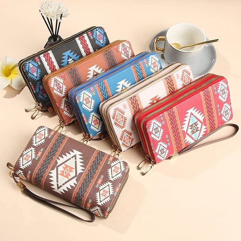 

Retro Women Money Bag PU Leather Portable Multi Card Mobile Phone Bag Hold Hands And Hold A Small Square Bag