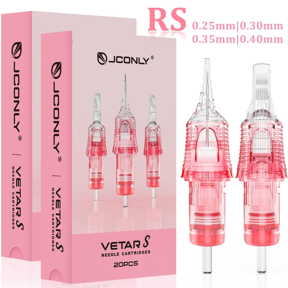 

JCONLY картридж для татуировки игла 20 шт. стерилизованная PMU RS игла для татуировки для бровей, глаз, губ, макияжа, микроблейдинга, тату-машины