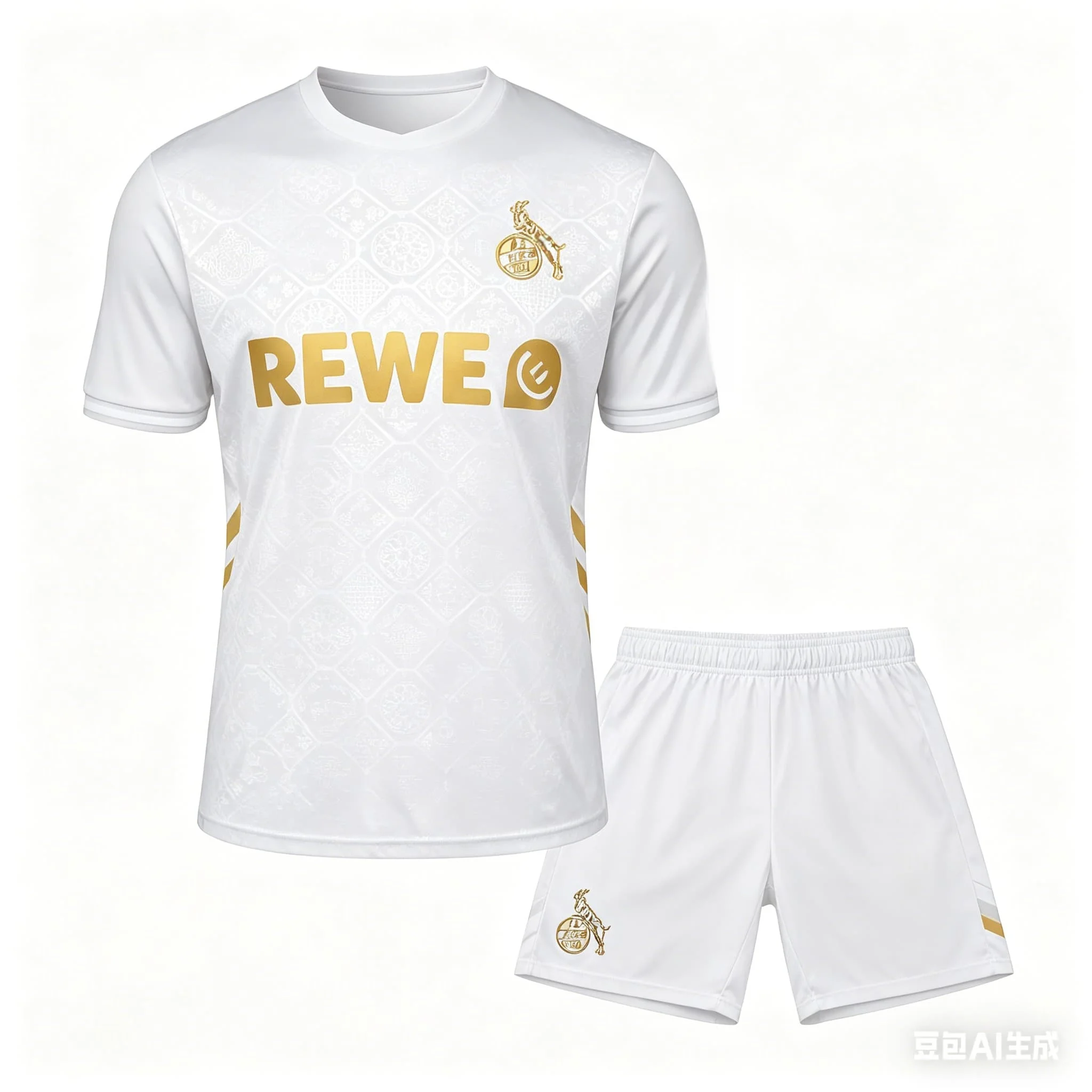 

2026 Beach T-shirt Set German Season Cologne Football Club Men's Summer Casual Sportswear Third Set Home Away Adult Surfing Suit