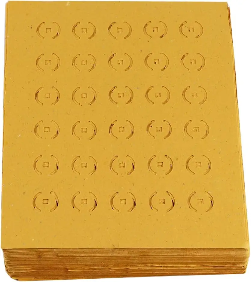 390 Pcs Yellow Burning Paper, Sacrificial Supplies for Ancestor Deceased Family Hungry Ghost Festival All Souls Day July 15