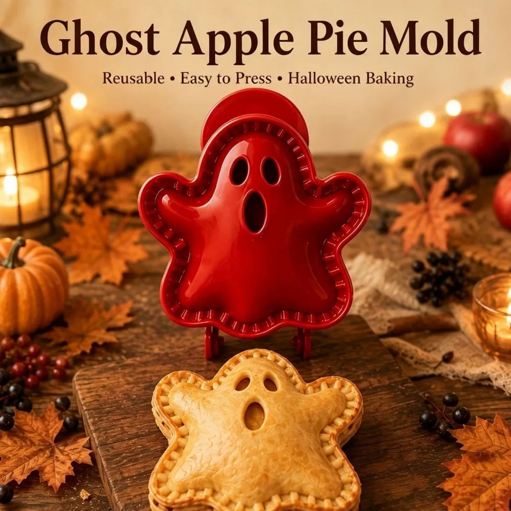 8 Shapes Halloween Mini Pie Molds Set Non-Stick Coating Easy Release Design Baking Supplies Set Fall Themed Pastry Cutters Kit