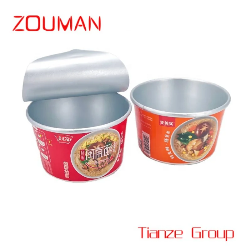 Food Grade Papier 850Ml Voedselcontainer Kommen Instant Noodle Papieren Bekers Met Afdichtingsdeksel