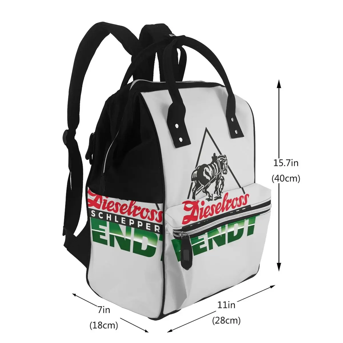German Tractors Fendt Student Backpack School Bag Hiking Travel Daypack for Men Women Bookbag Shoulder Bags