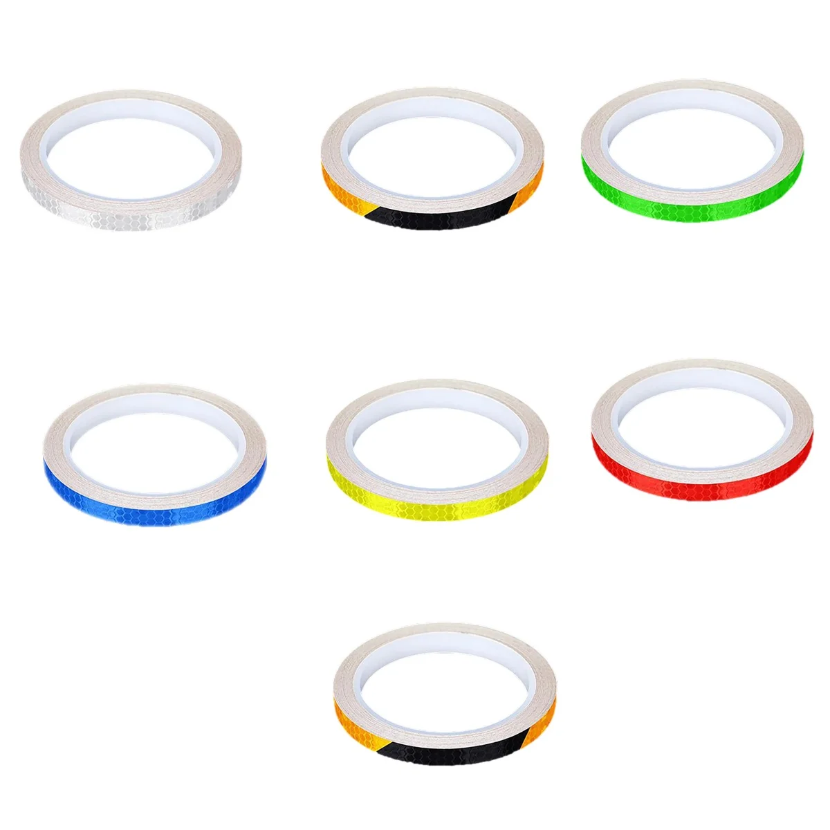 

Автомобильная светоотражающая лента, наклейка на велосипедные колеса, отражающие флуоресцентные наклейки, водонепроницаемые предупреждающие полосы безопасности для мотоцикла 1 см x 8 м