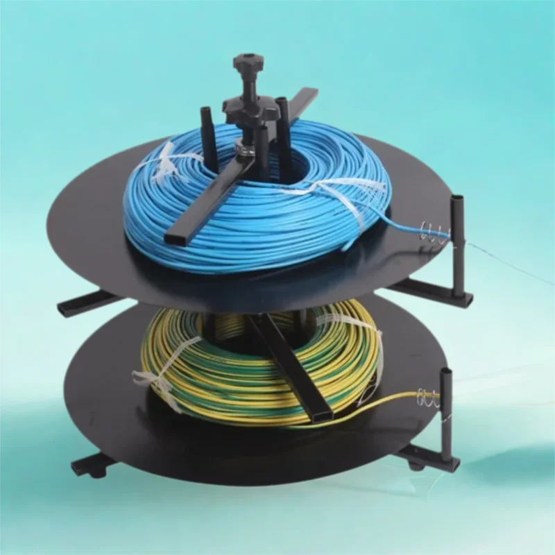 1 To 4 Layer Rotary Wires Cable Feeder Tools Coil Feeding Machine for Wire Stripping Winding Machine