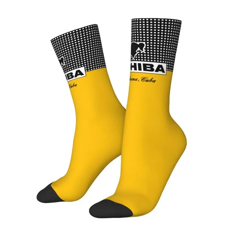 Cuban Cohiba Dress Socks Men's Women's Breathable Warm Fashion Crazy Crew Socks