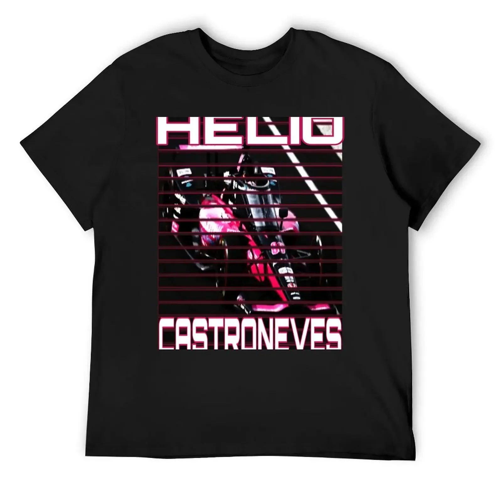 helio castroneves racing T-Shirt summer top graphic t shirts t shirt men 100℅ cotton