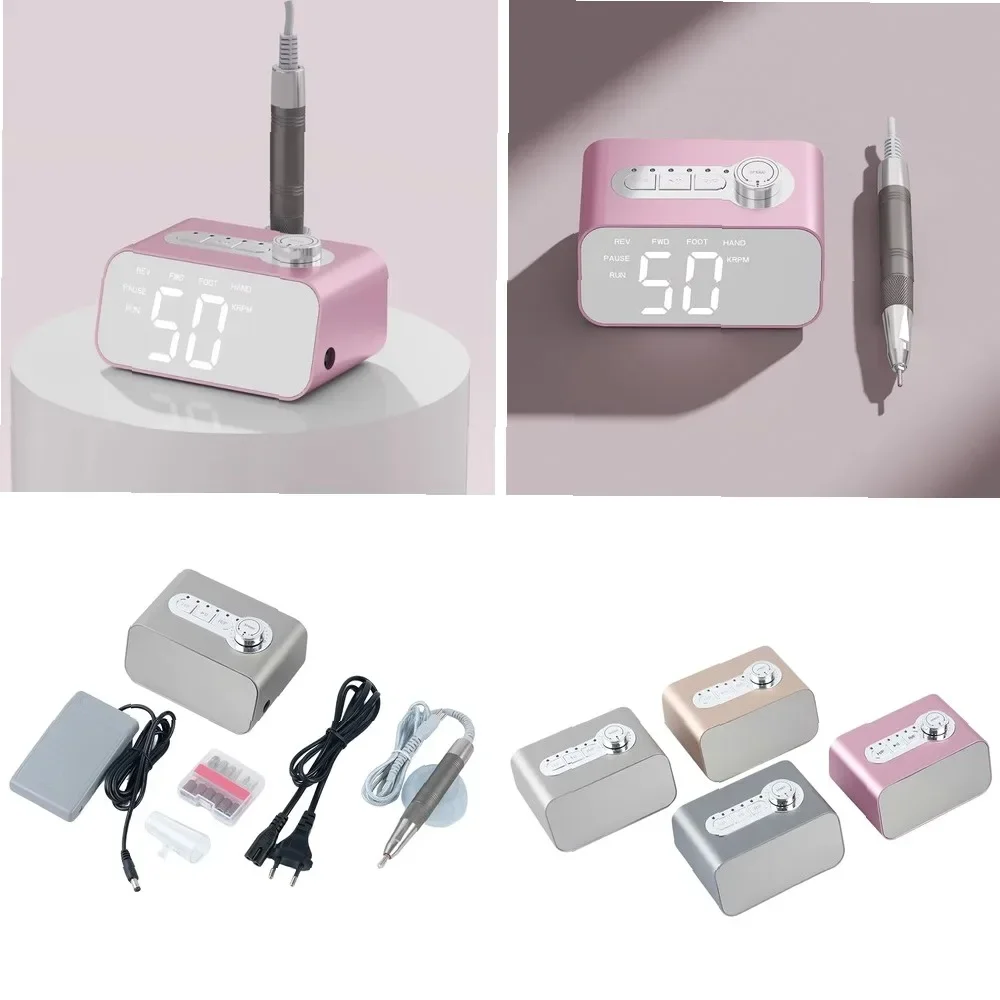 Professional Nail Drill 40,000 RPM, Brushless Motor, Low Vibration for Salon & Home