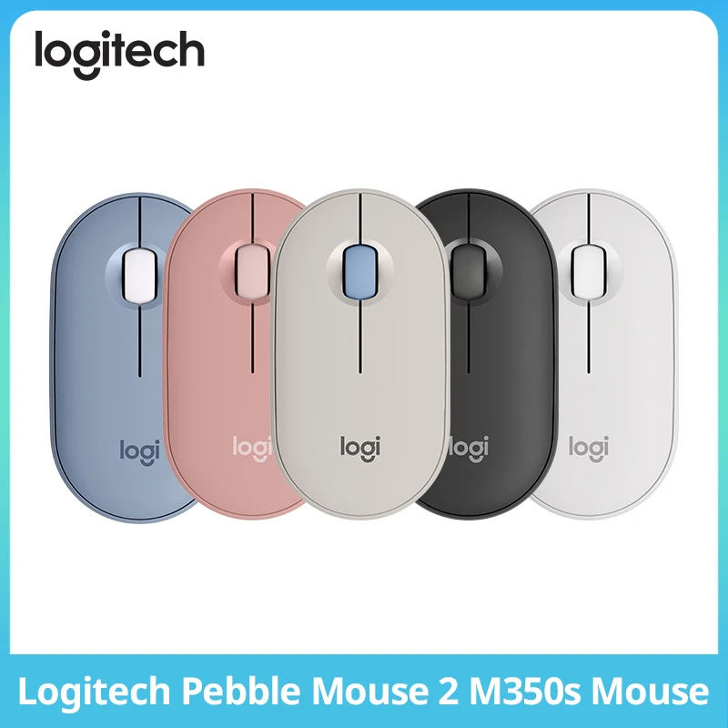 Ratón Inalámbrico Bluetooth Logitech Pebble Mouse 2 M350s, 4000DPI, 77g