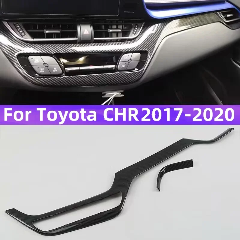 

ABS Chrome Garnish Detector Trim Dashboard LHD Meter Instrument Panel Gauge Frame 1pcs For Toyota C-HR CHR 2017 2018 2019 2020