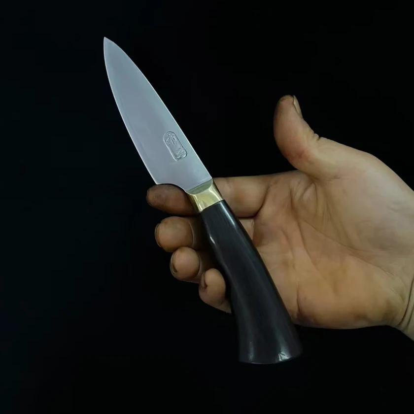 

4 Inch Paring Knife 3 Layer BG42 Aviation Special Steel Blade Sharp Utility Cleaver Peeling BBQ Handmade Longquan Kitchen Knives