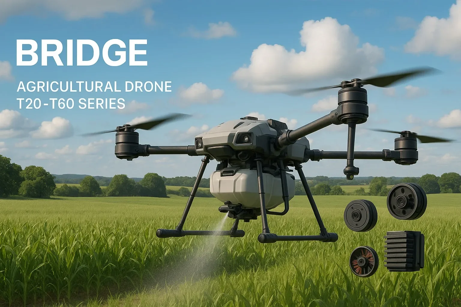 Agras T30 T10 Agricultural Dr-one Accessories Repair Parts Original Brand New T30 FPV Components