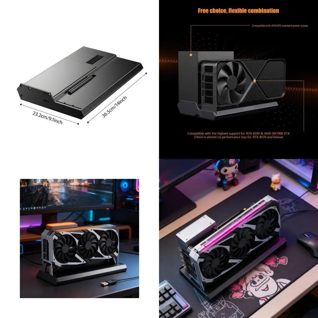 External GPU Dock With Advanced Refrigerating Structure For Tall End Play And Professional Plan Tasks