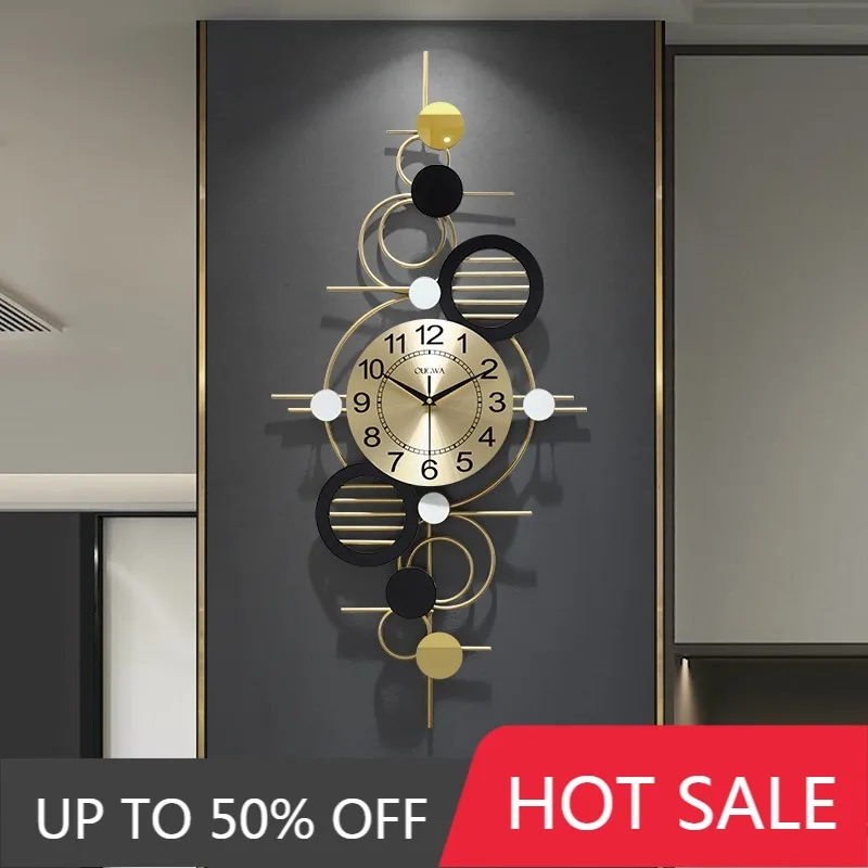 Modern Wall Clock Decorative Wall Watch Minimalist Aesthetic Large Clocks Silent Elegant Living Room Watches Room Decorations