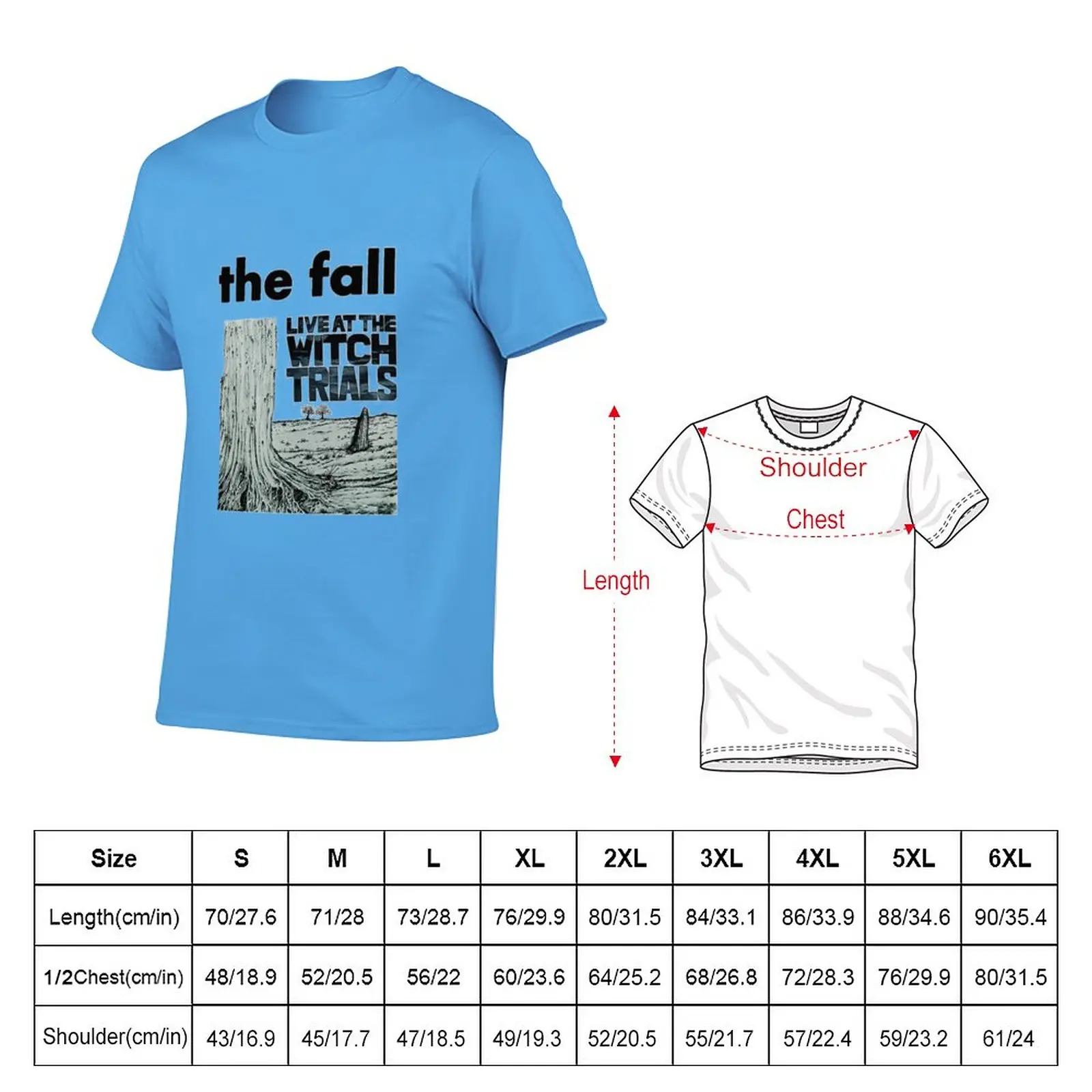 New THE fall live at the witch trials band T-Shirt man clothes plus size t shirts fruit of the loom mens t shirts