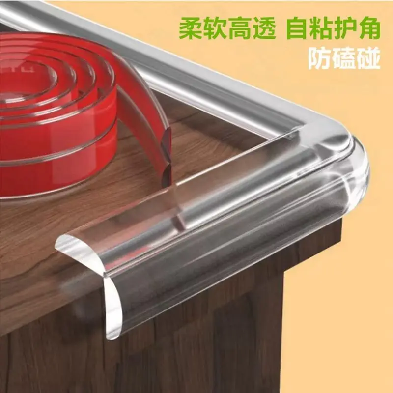 5m Transparent Thickened Bumpers, Self-Adhesive Wall Guards - Universal Edge Protectors for Wardrobes, Tables Corners