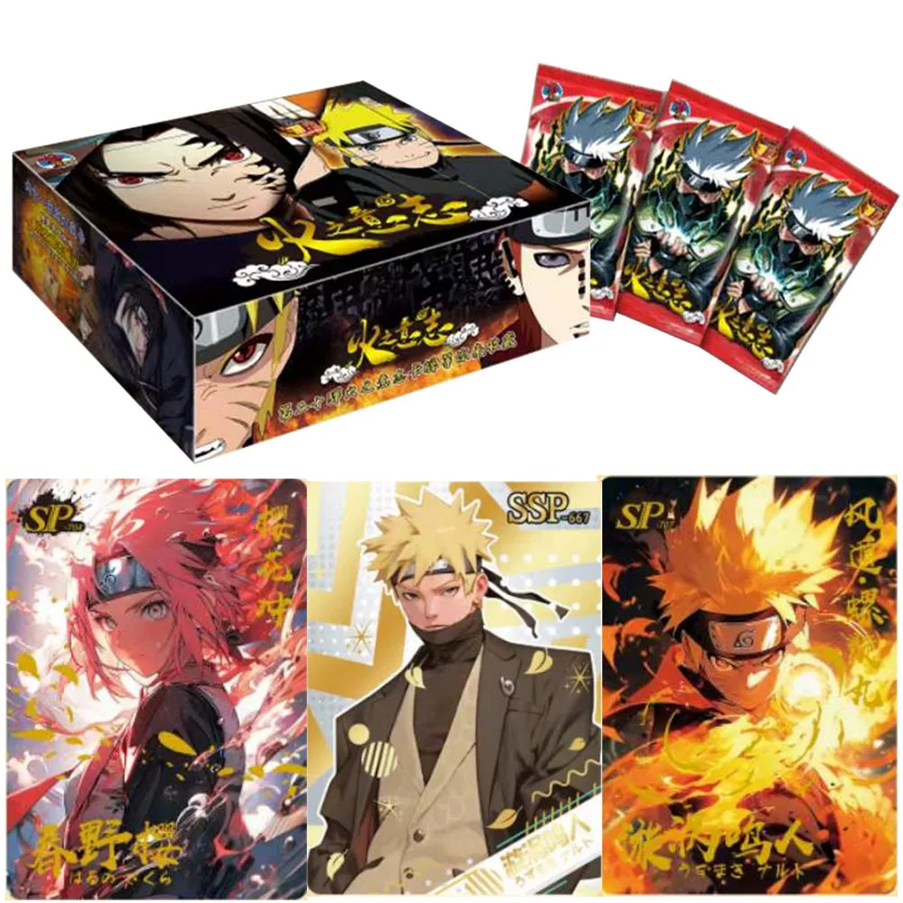 New Naruto Card Dazzling Collector's Edition Rare Flash SSP Card   Brick Flash Naruto Sasuke Collector's Card Toys Gifts