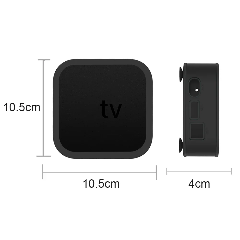 Protective Case For Apple TV 4K 2021 Anti-Slip Shock Proof Silicone Protective Shell TV Box Dustproof Case Cover Protctor