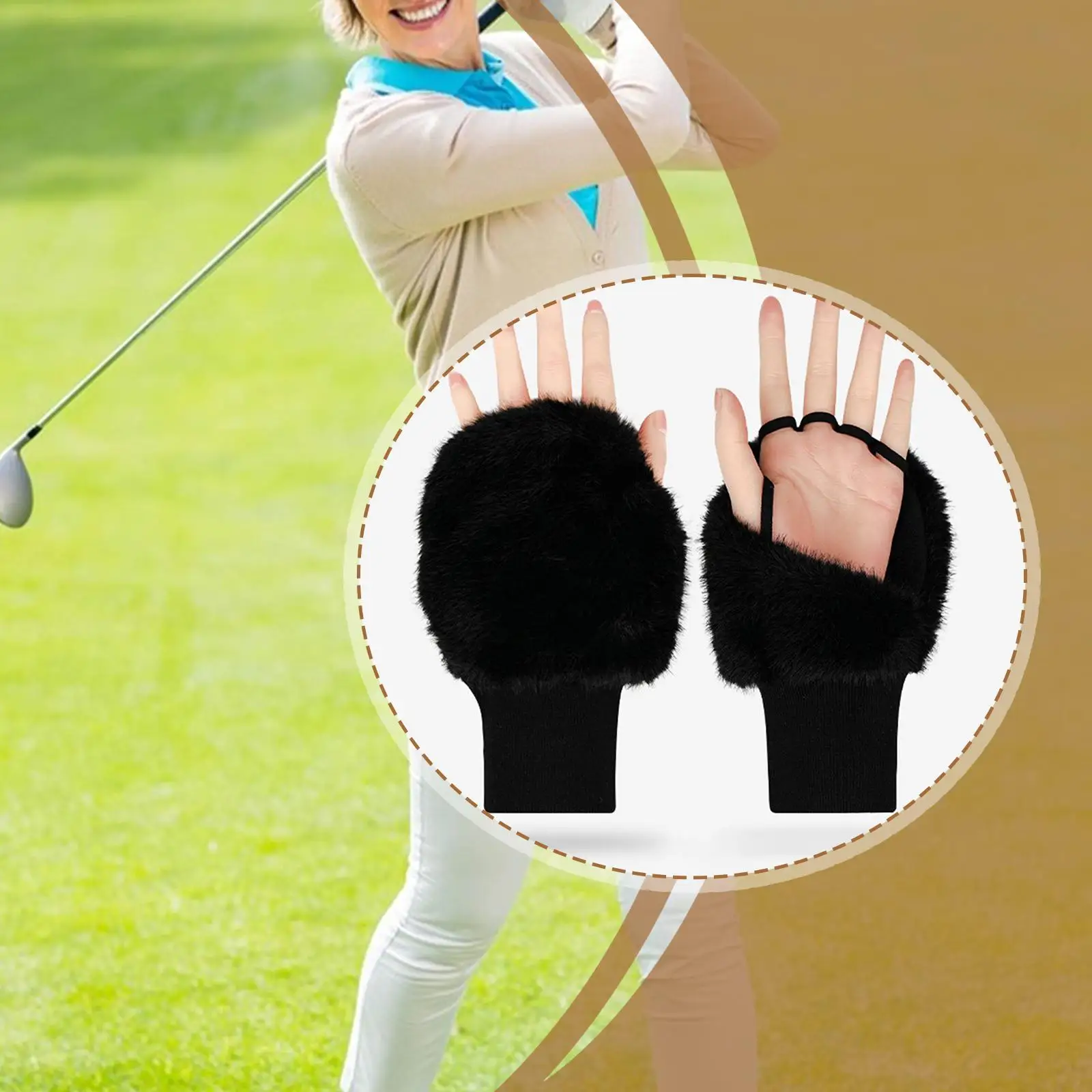 

Женские теплые перчатки для гольфа, дышащие, с открытыми пальцами, с сенсорным экраном, для занятий спортом на открытом воздухе, для тренировок.