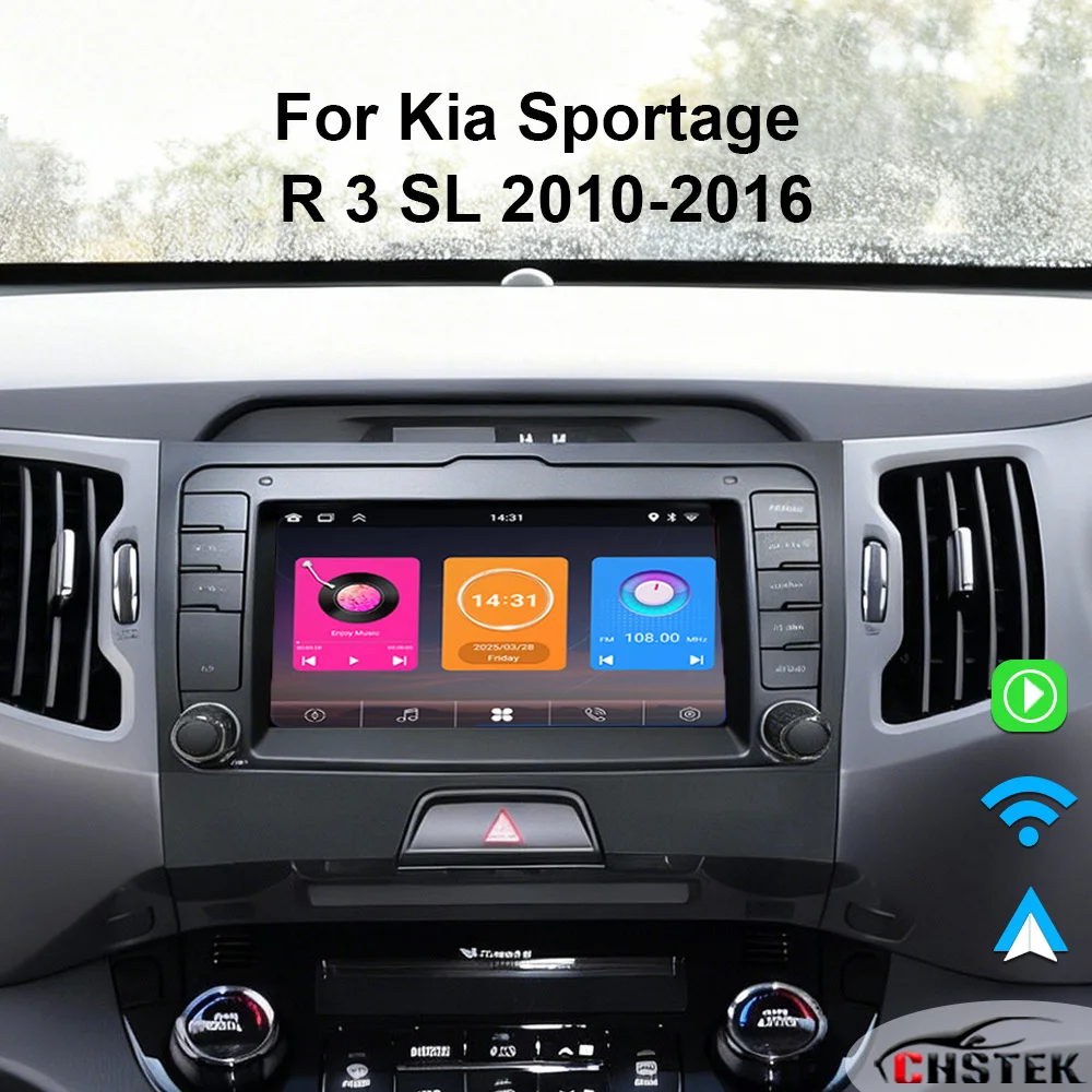 

CHSTEK OEM Car Radio For Kia Sportage R 3 SL 2010 2011 2012-2016 Android Multimedia Player WIFI Support Carplay Bluetooth GPS 4G