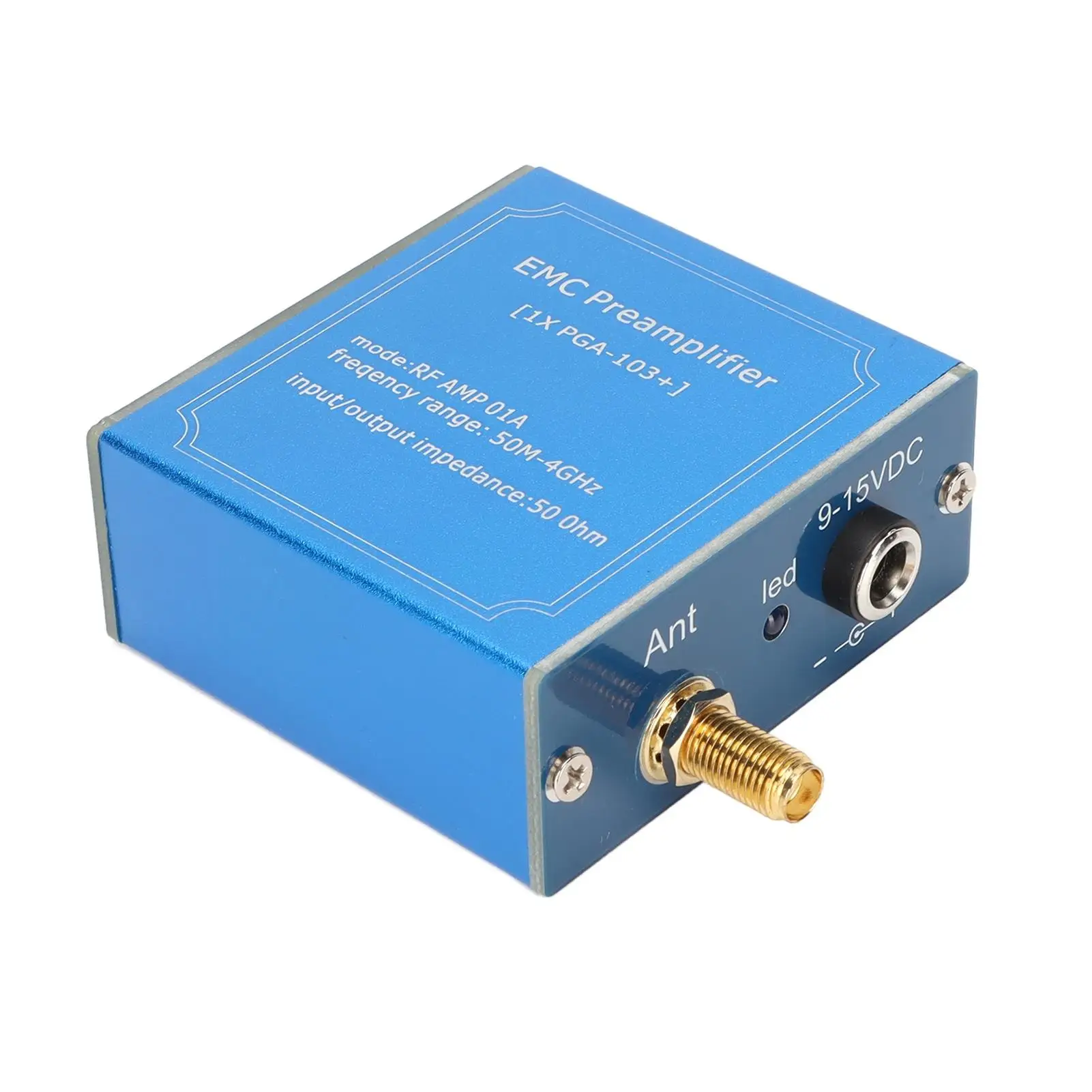 

High Gain Low Noise Amplifier Module 50M-4GHz Wideband DC 9-15V - Plug & Play LNA for communication Systems