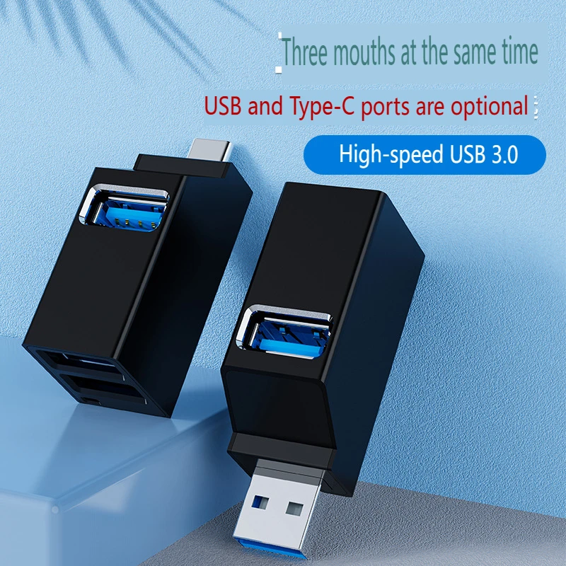 Type C USB 3.0 HUB Adapter USB 2.0 HUB Extender 3 Ports USB Hub High Speed Data Transfer Splitter Docking Station for PC Laptop