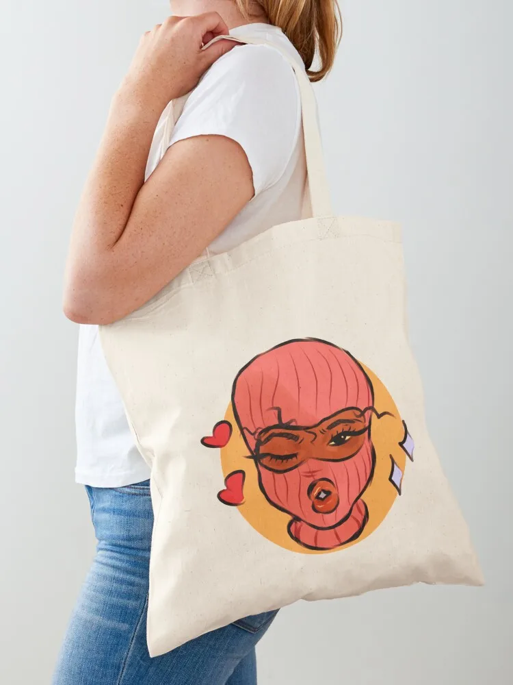 ski mask Tote Bag Woman shopper bag woman shopping bag shopping logo