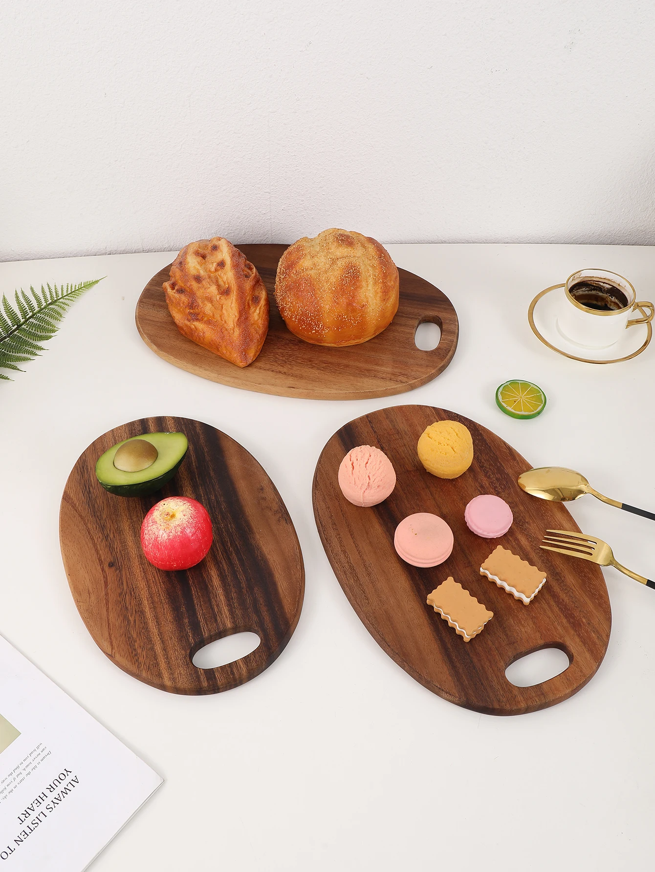 

1 PC Wood Cutting Board for Kitchen Meal Prep & Serving - Bamboo Wood Serving Board Cheese Board Charcuterie & Chopping Board