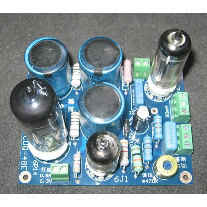 

6Z4+6J1+6P14 bile rectifier bile regulator adjustable power board JCDQ48E, 3-stage filtering, suitable for bile preamp, bile amp
