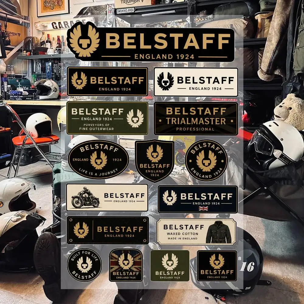 B-el-S-tA-F-F- Aesthetic Graffiti Stickers Waterproof PVC Decals for Car Motorcycle Skateboard Helmet Notebook