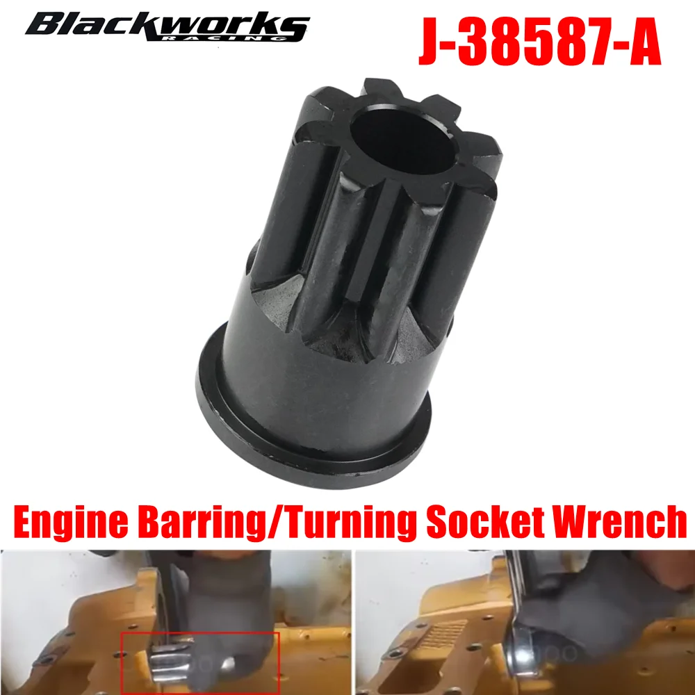 J-38587-A Engine Barring/Turning Socket Wrench Fit for Caterpillar (CAT) 3200/3406 Series EUI/MUI & Mack E-7, E-7 ETEC Engines