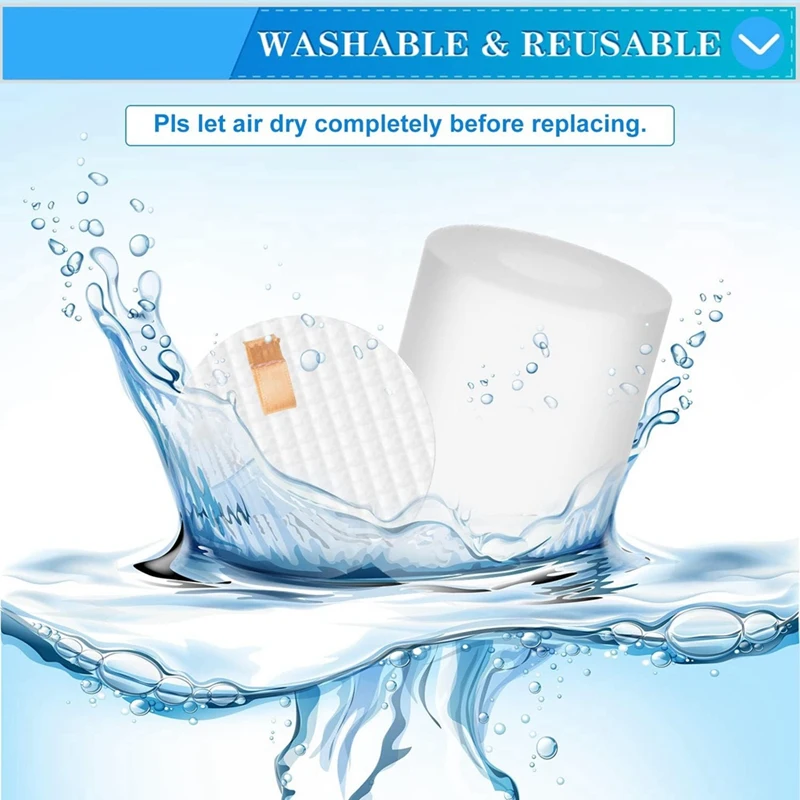 A23T Filter Cotton for Shark AI Robot Vacuum RV2310 AV2501AE RV2502AE, 6 Pack Pre-Motor Filters with Cleaning Brush