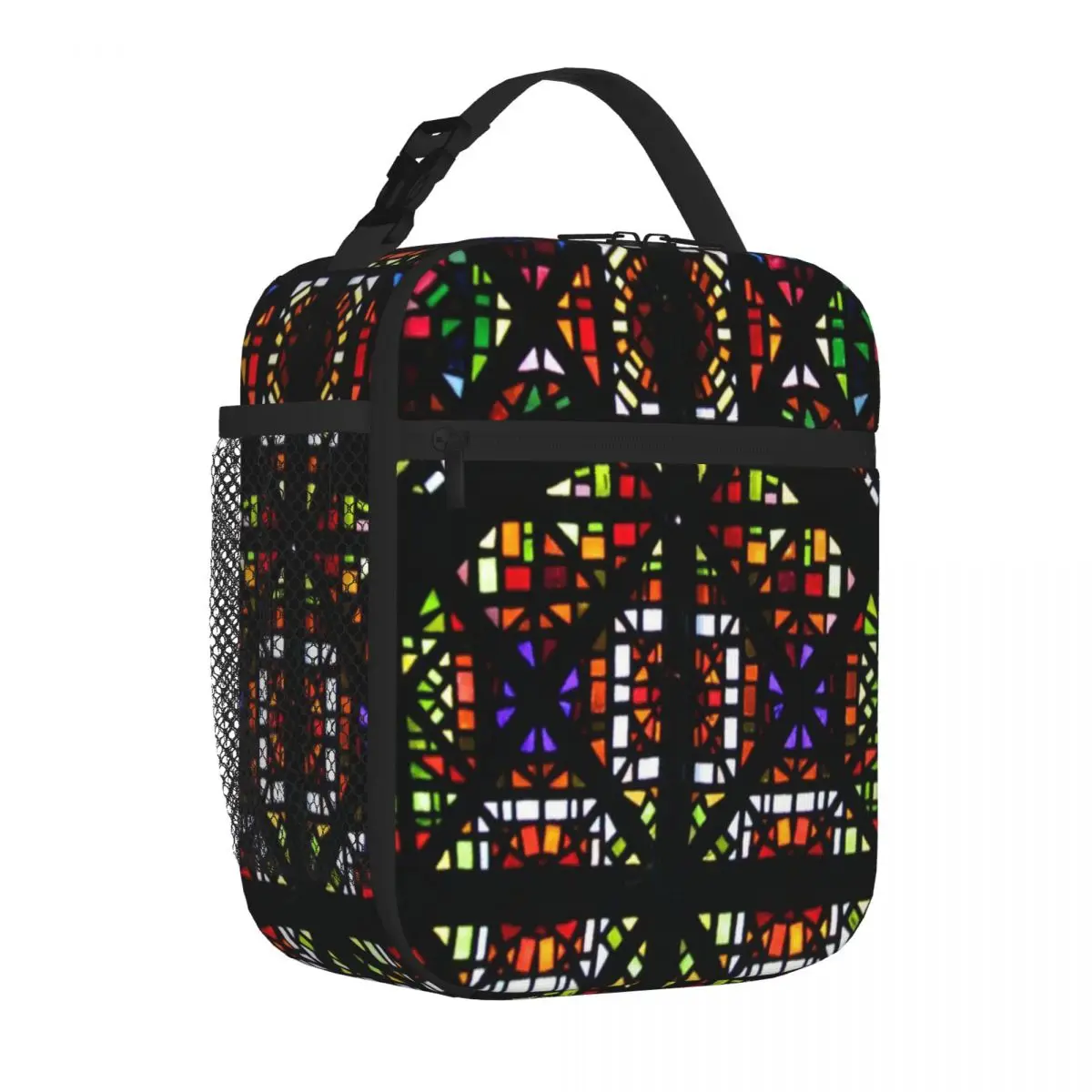 Hot Sale NGV Melbourne - Stained Glass Ceiling Detail Denim Style Insulated Lunch Pouch Diet Meal Packing Adult Lunch Bag